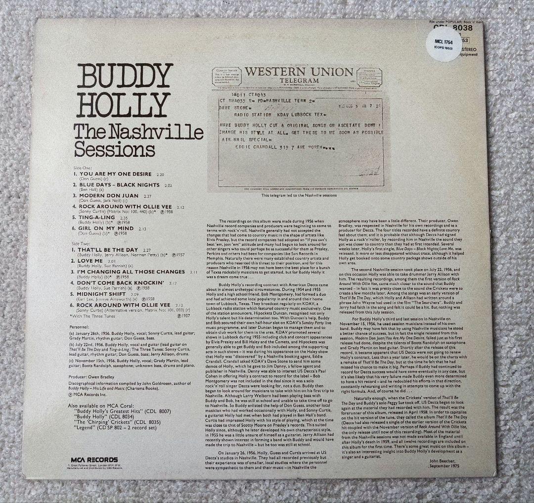 Buddy Holly バディ・ホリー LPレコード