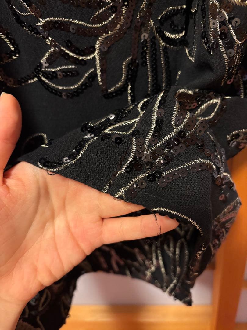 【LEJA】ドットチュールフラワースパンコールIラインドレス