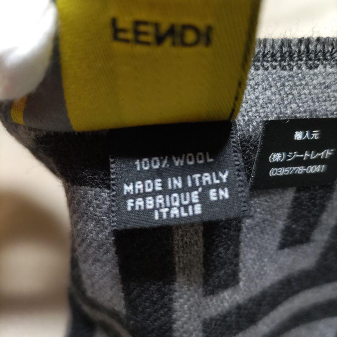 フェンディ FENDI ロゴ ウール マフラー ショール