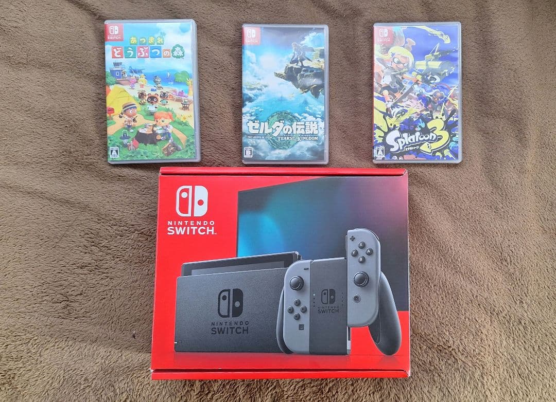 Nintendo Switch 本体 + ゲームソフト3本
