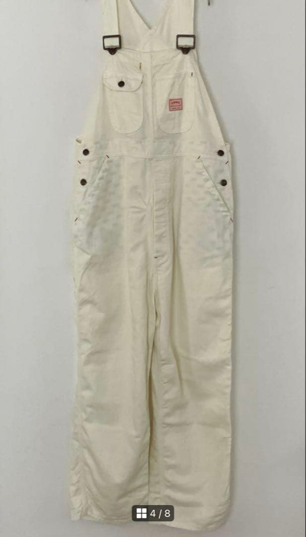 BIGMAC × BEAMS BOY / 別注 オーバーオール　アイボリー