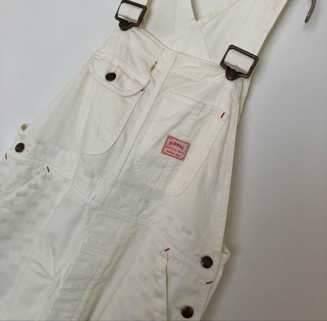 BIGMAC × BEAMS BOY / 別注 オーバーオール　アイボリー