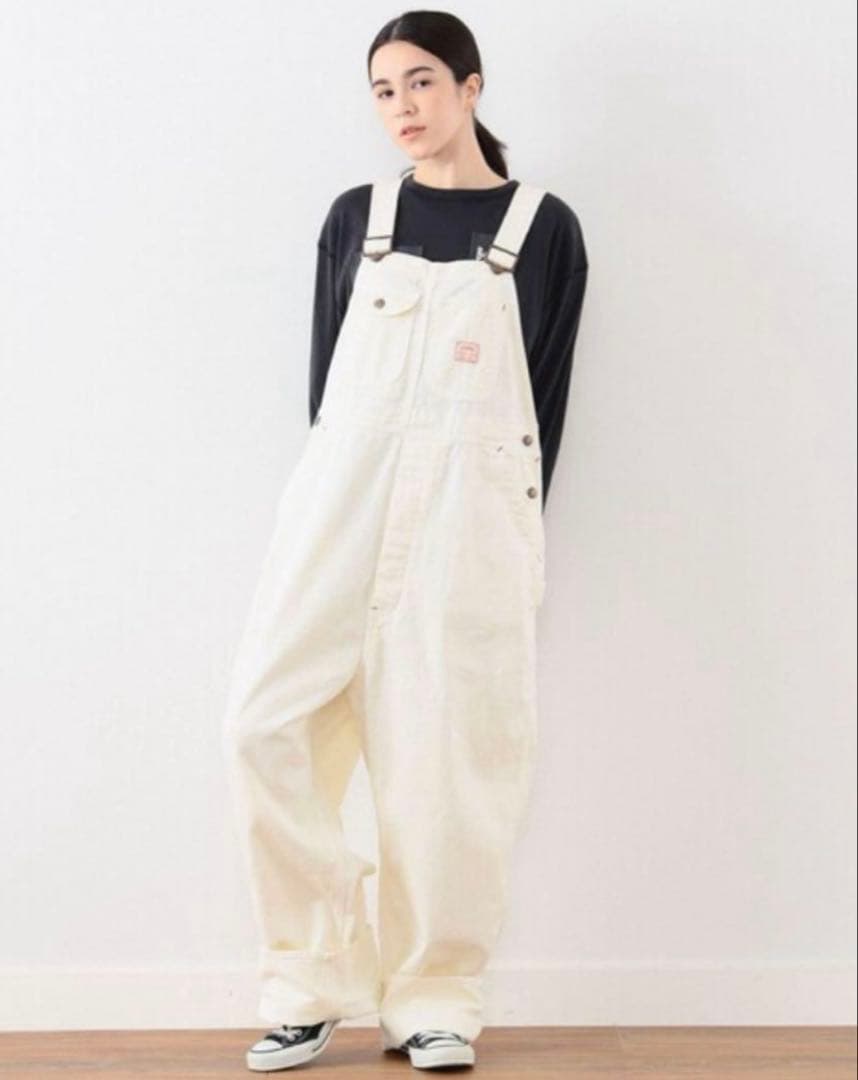 BIGMAC × BEAMS BOY / 別注 オーバーオール　アイボリー