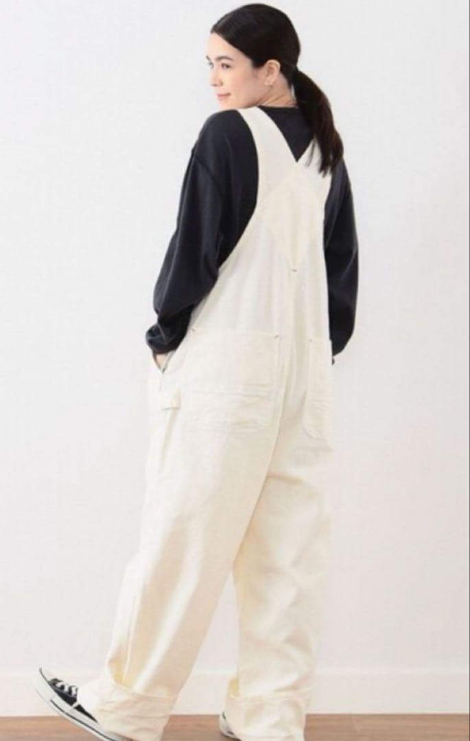 BIGMAC × BEAMS BOY / 別注 オーバーオール　アイボリー