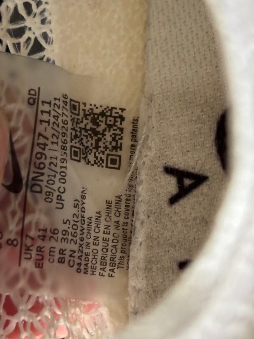 Nike スパイクシューズ ホワイト/レッド/ブラック