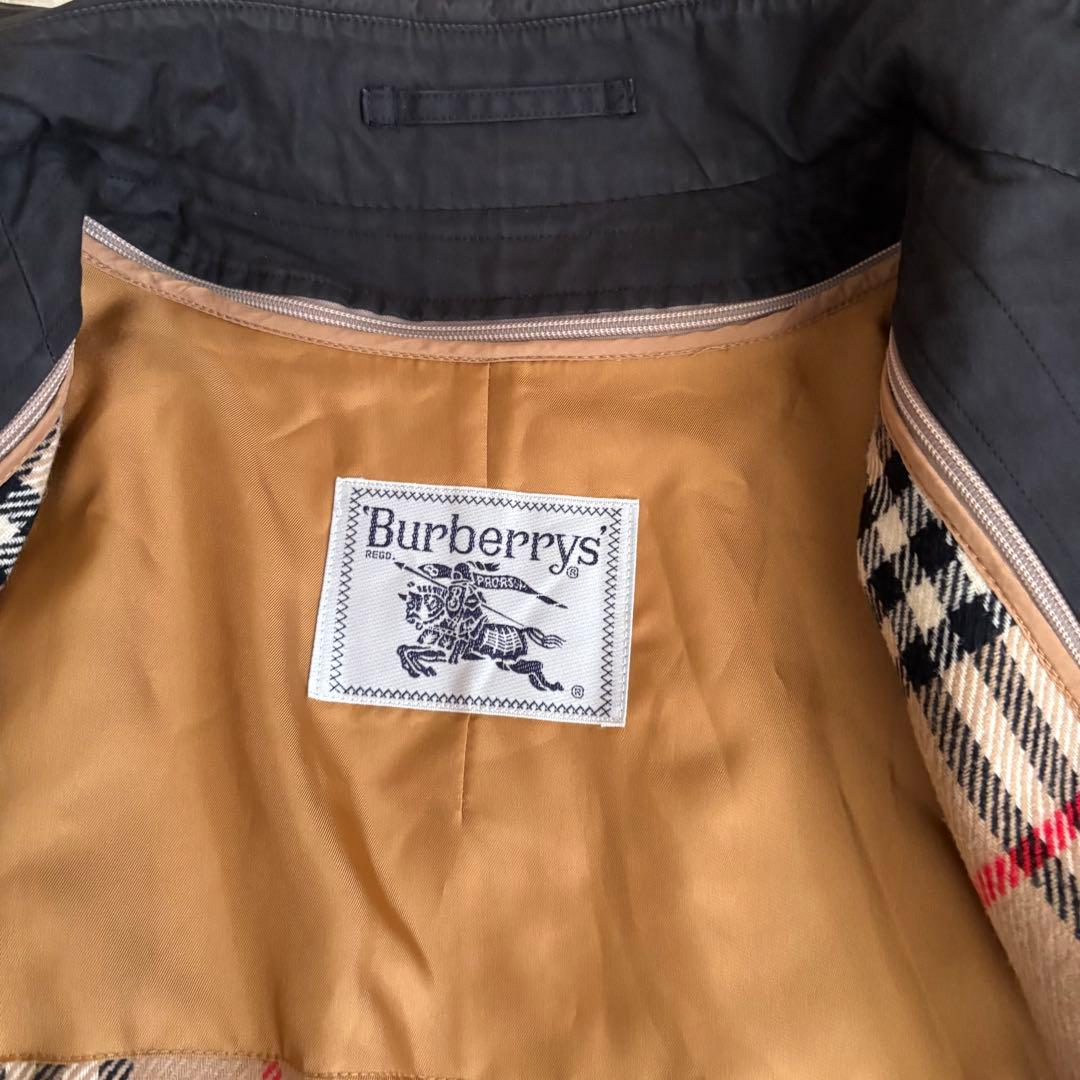 バーバリー トレンチコート ノバチェック ダブル ライナー M〜L 黒