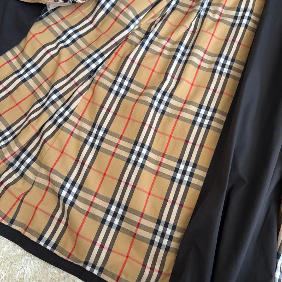 バーバリー トレンチコート ノバチェック ダブル ライナー M〜L 黒