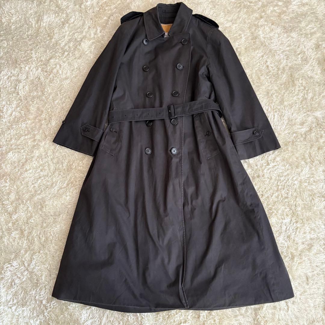 バーバリー トレンチコート ノバチェック ダブル ライナー M〜L 黒