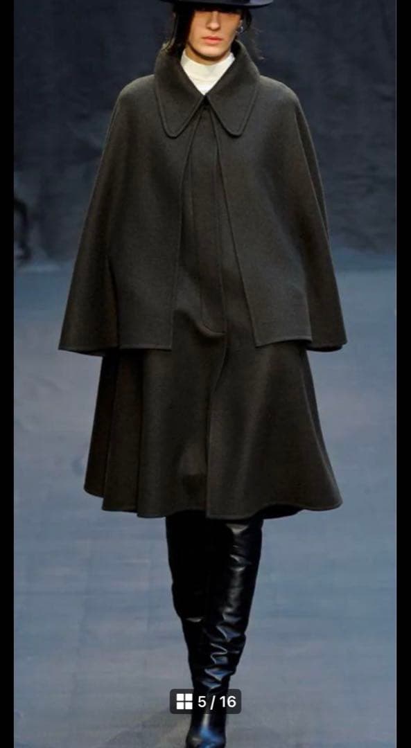 新品同様❣️エルメスHERMESケープマント カシミア100%コート