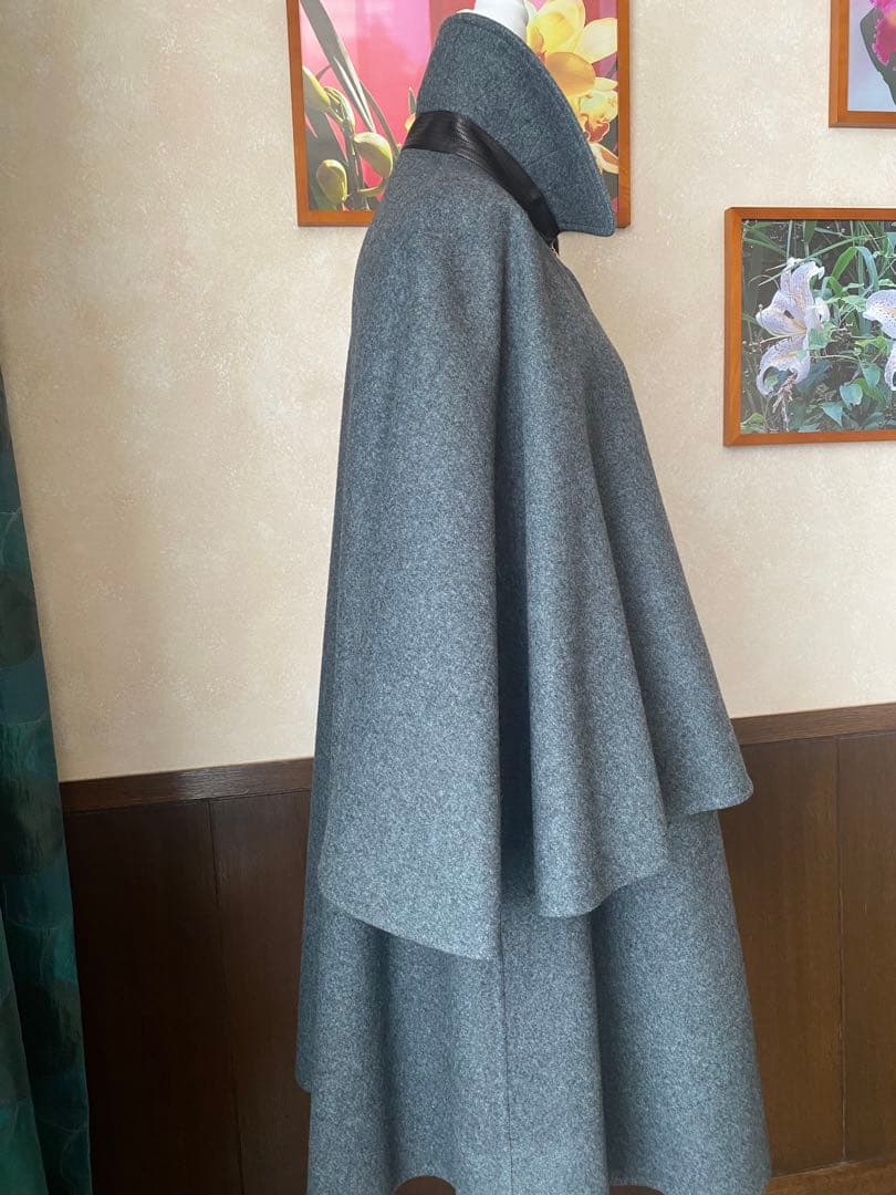 新品同様❣️エルメスHERMESケープマント カシミア100%コート