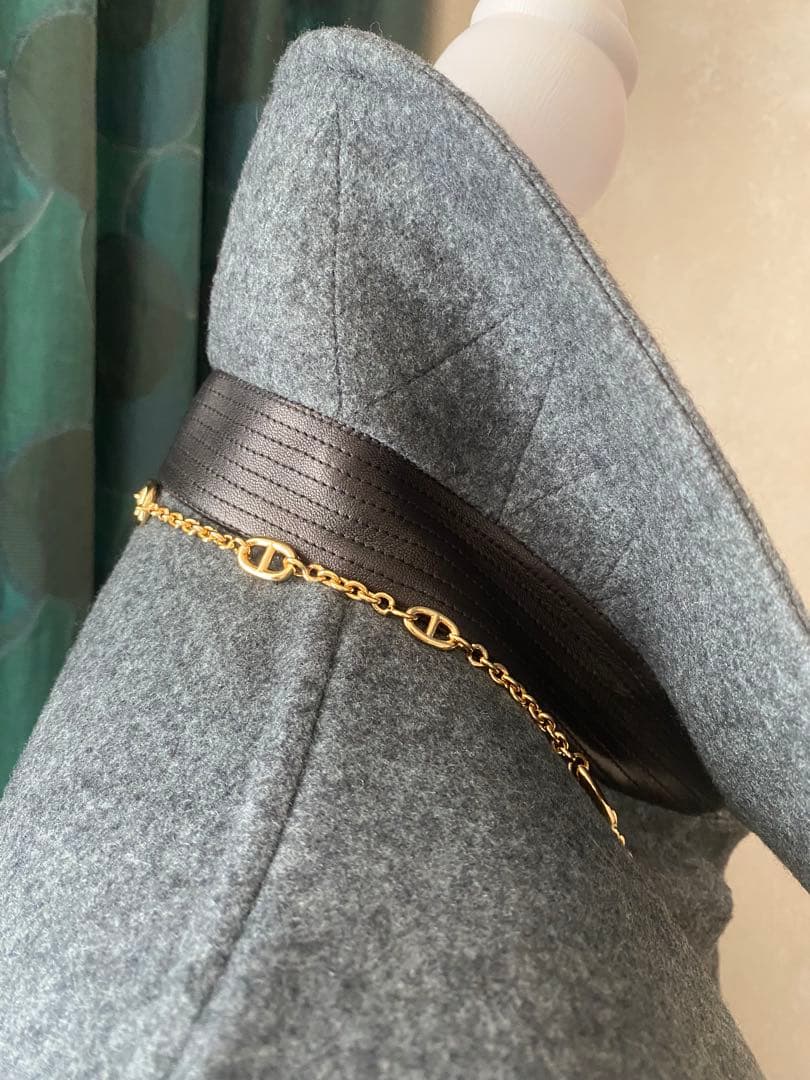 新品同様❣️エルメスHERMESケープマント カシミア100%コート