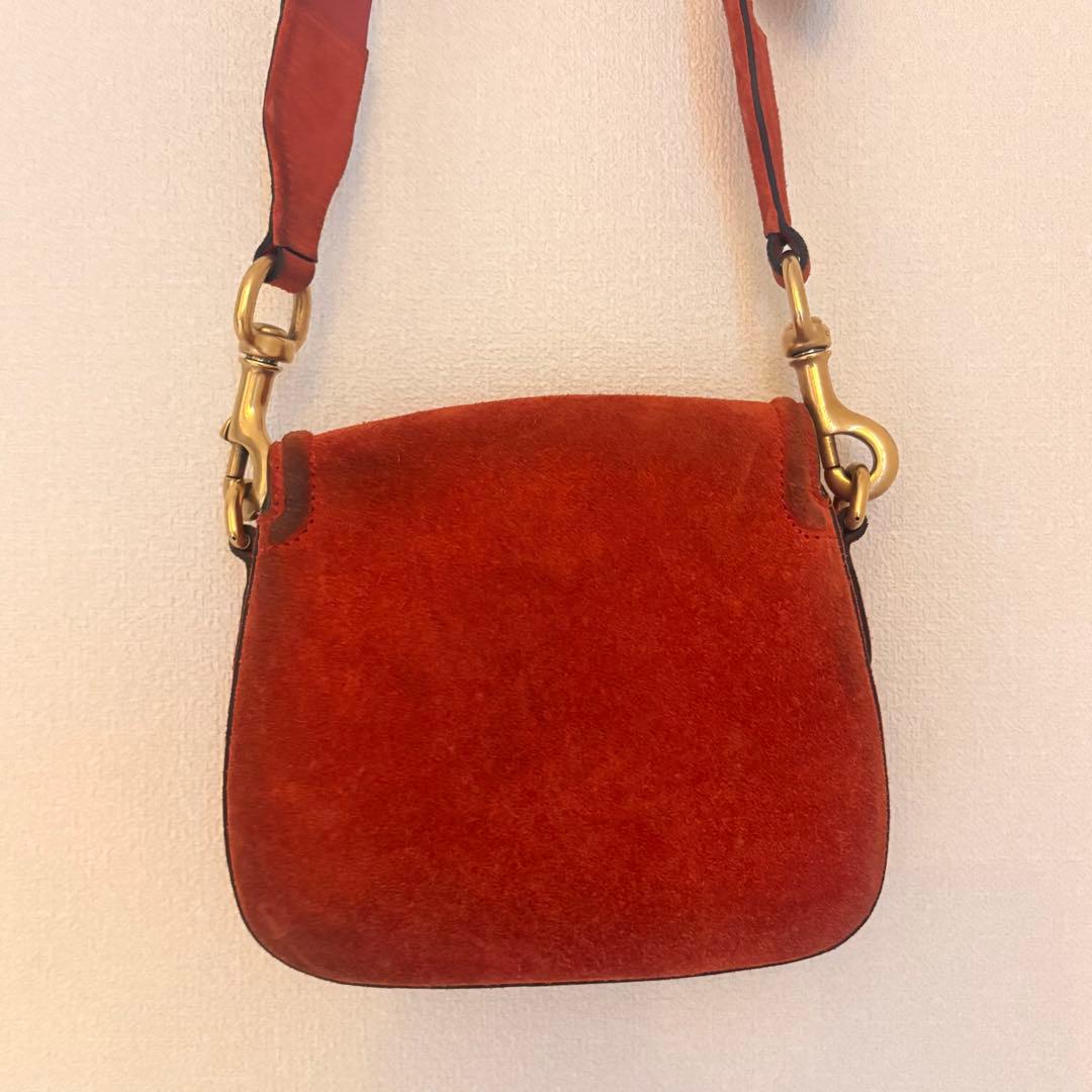 GUCCI レディウェブ ショルダーバッグ オレンジ