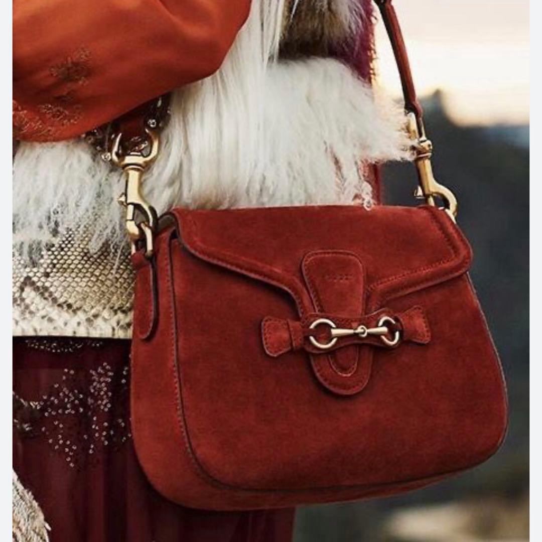 GUCCI レディウェブ ショルダーバッグ オレンジ