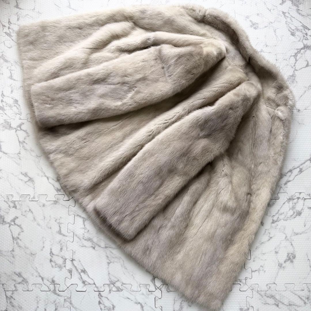 ✨高級✨サガミンク 毛皮コート サファイアミンク 銀サガ 2XL 柔らかさ◎