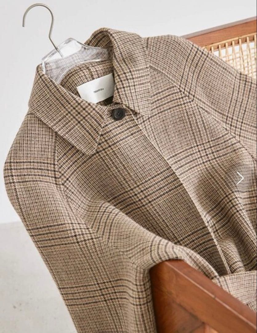 TODAYFUL ステンカラーチェックコート　36