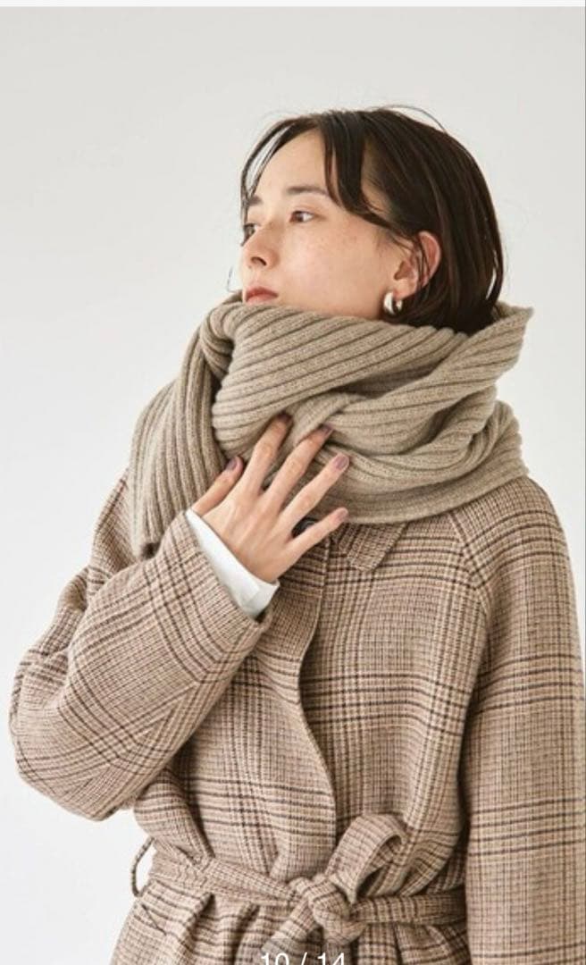 TODAYFUL ステンカラーチェックコート　36