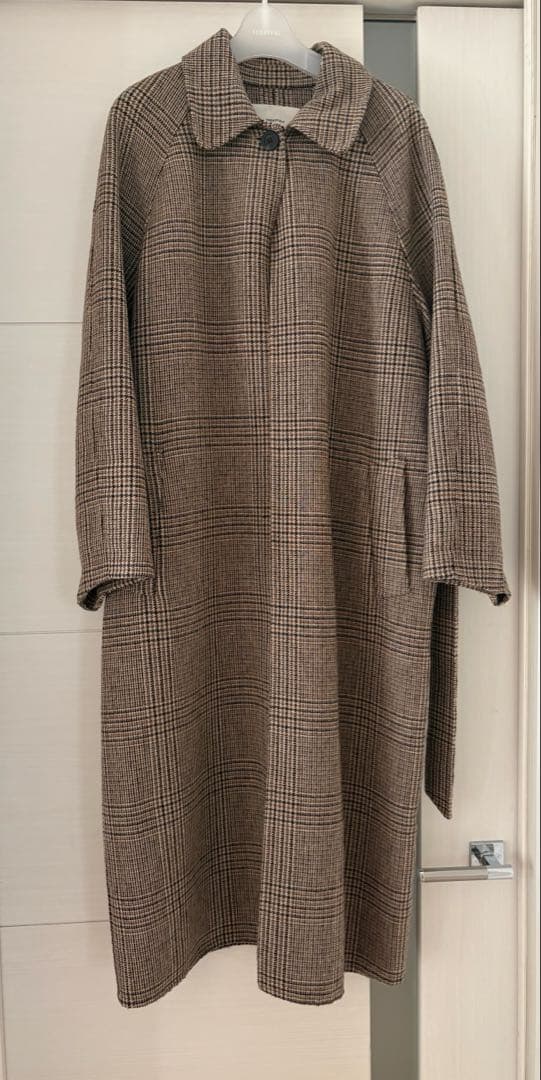 TODAYFUL ステンカラーチェックコート　36