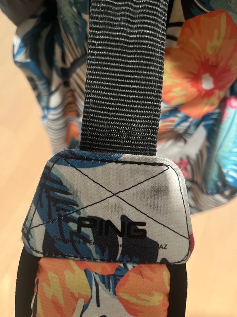 PING ハワイアンフラワーキャディバッグ