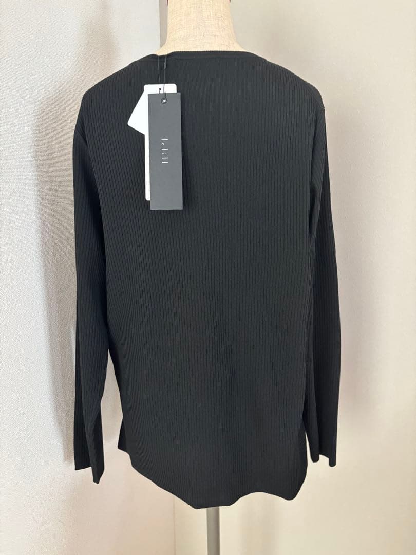 新品　lelill レリル　ハイテクリブニット　道具服 黒　38