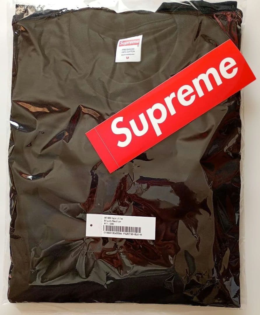 Supreme / ANTIHERO EAGLE L/S TEE (M) 黒