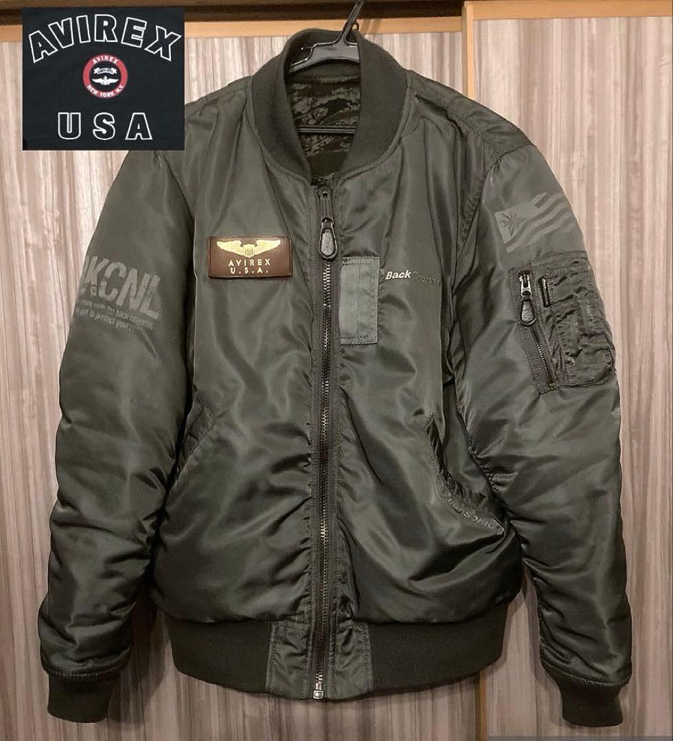 AVIREX バックチャンネルMA-1 ボンバージャケット フライトジャケット