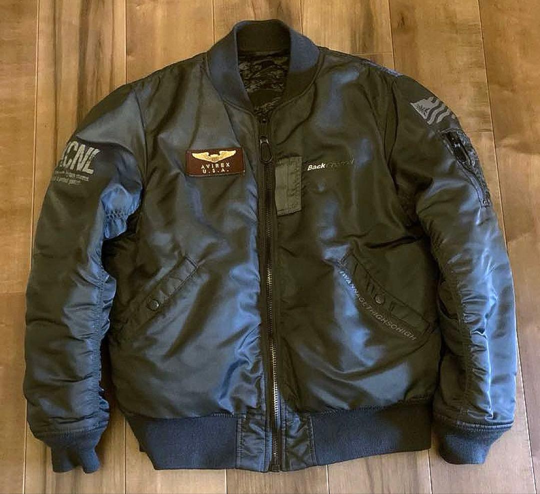 AVIREX バックチャンネルMA-1 ボンバージャケット フライトジャケット