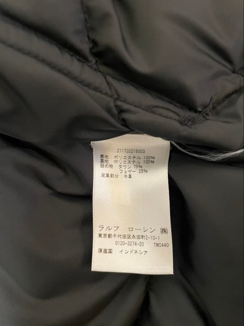 POLO RALPH LAUREN ポニー刺繍 肉厚ダウンベスト 黒Mサイズ