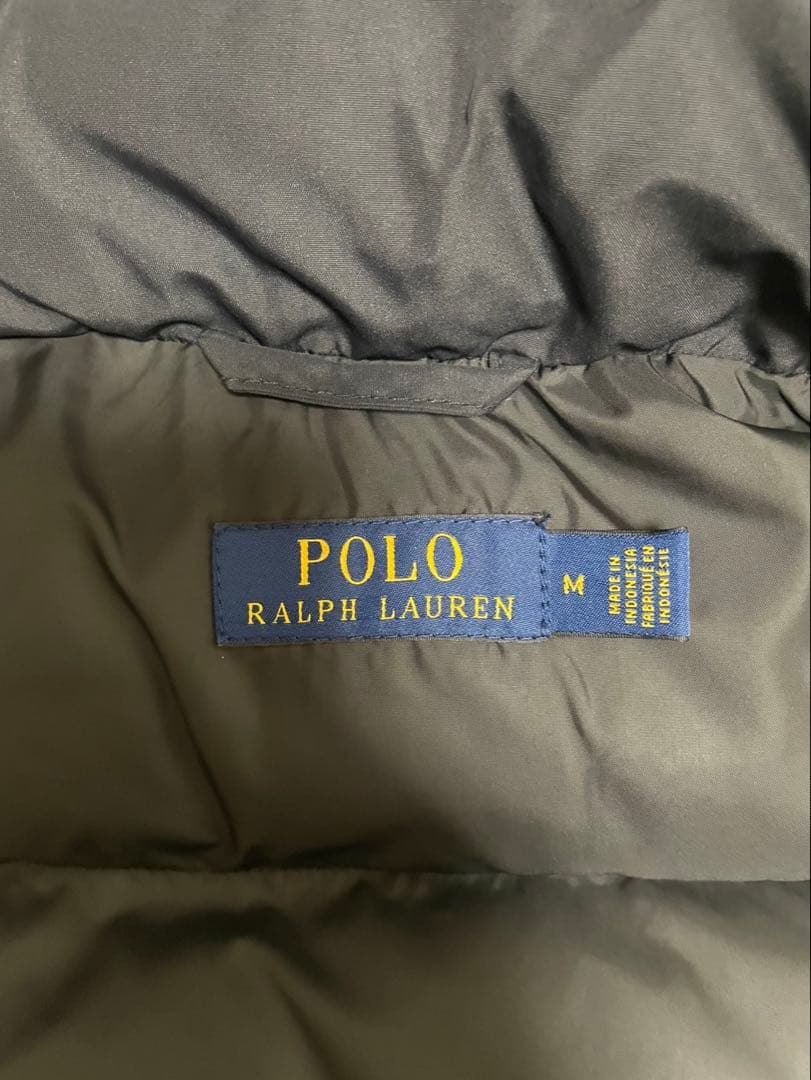 POLO RALPH LAUREN ポニー刺繍 肉厚ダウンベスト 黒Mサイズ