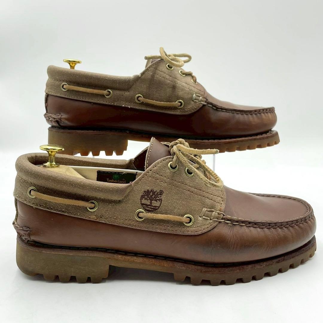 ティンバーランド デッキシューズ 3EYE A15CW 27.5 茶 Y1383