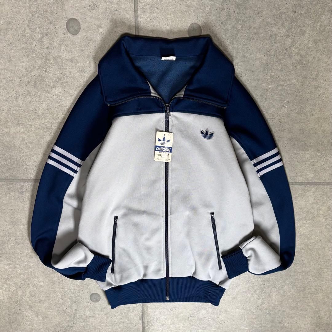 デッドストック　adidas　トラックジャケット　70s　デサント　西ドイツ