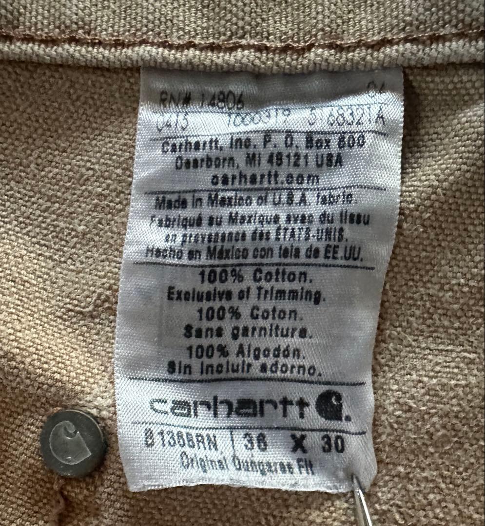 カーハート ダブルニーダックペインターパンツ フェードハミルトンブラウン W36