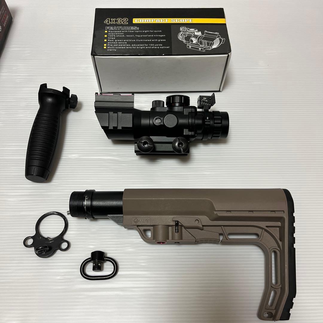 東京マルイ　M4 パトリオット ハイサイクル　スコープ&ストック&フォアグリップ