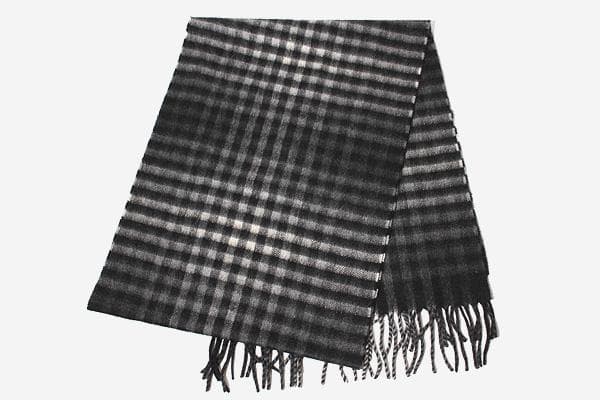 ポールスミス カシミヤ100％ チェック フリンジ マフラー ストール 英国製