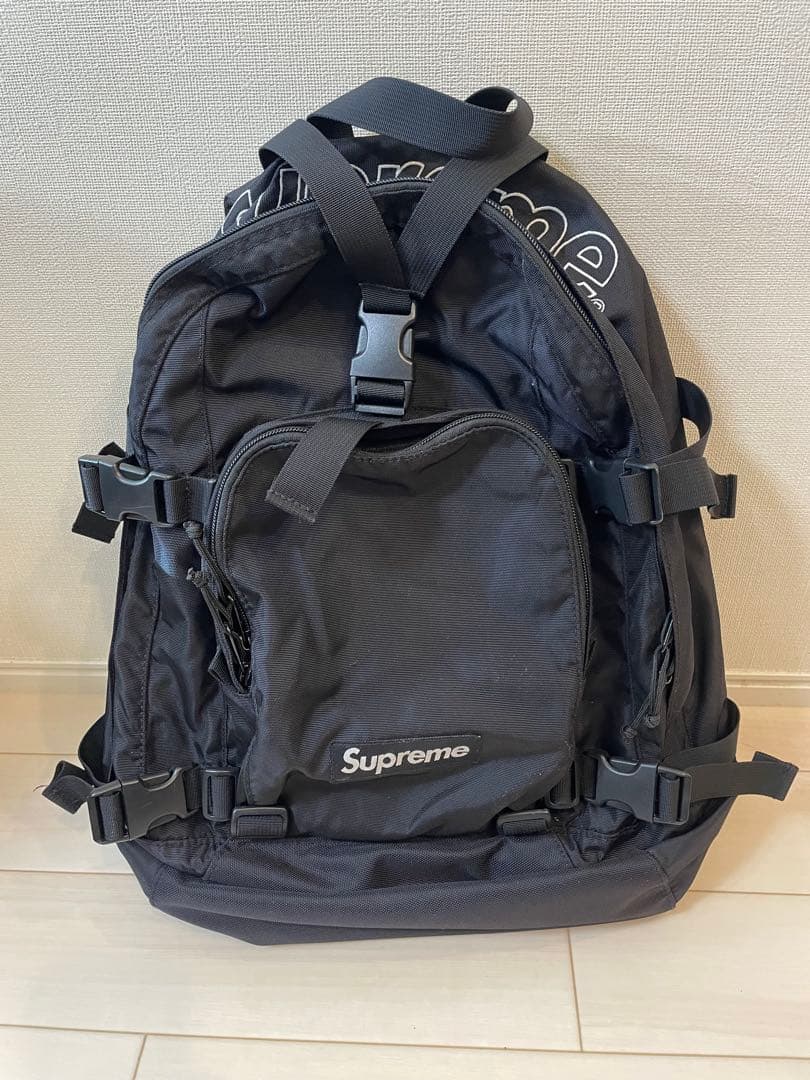 Supreme ブラック リュック　シュプリーム　バックパック