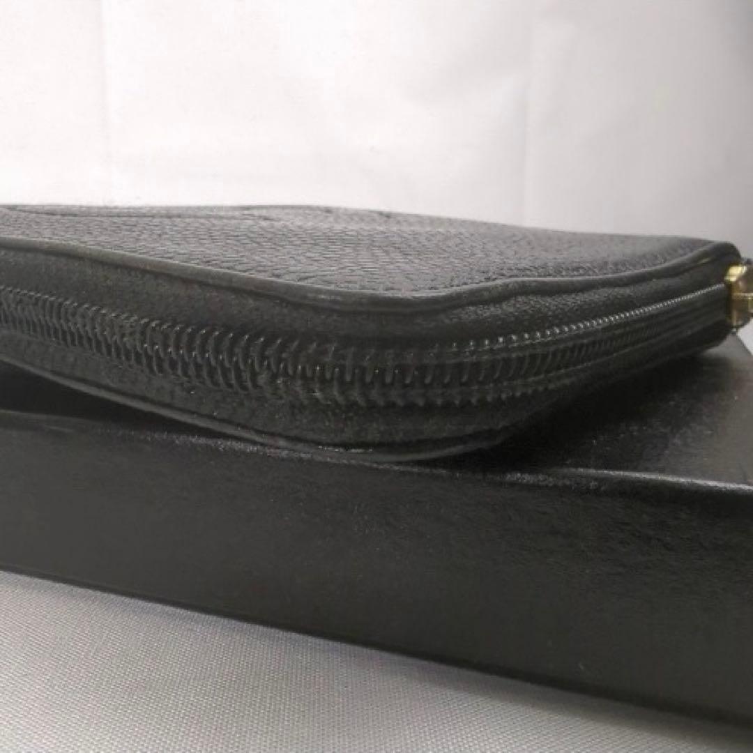 CHANEL キャビアスキン ココマーク レザー 長財布 ラウンド ジップ