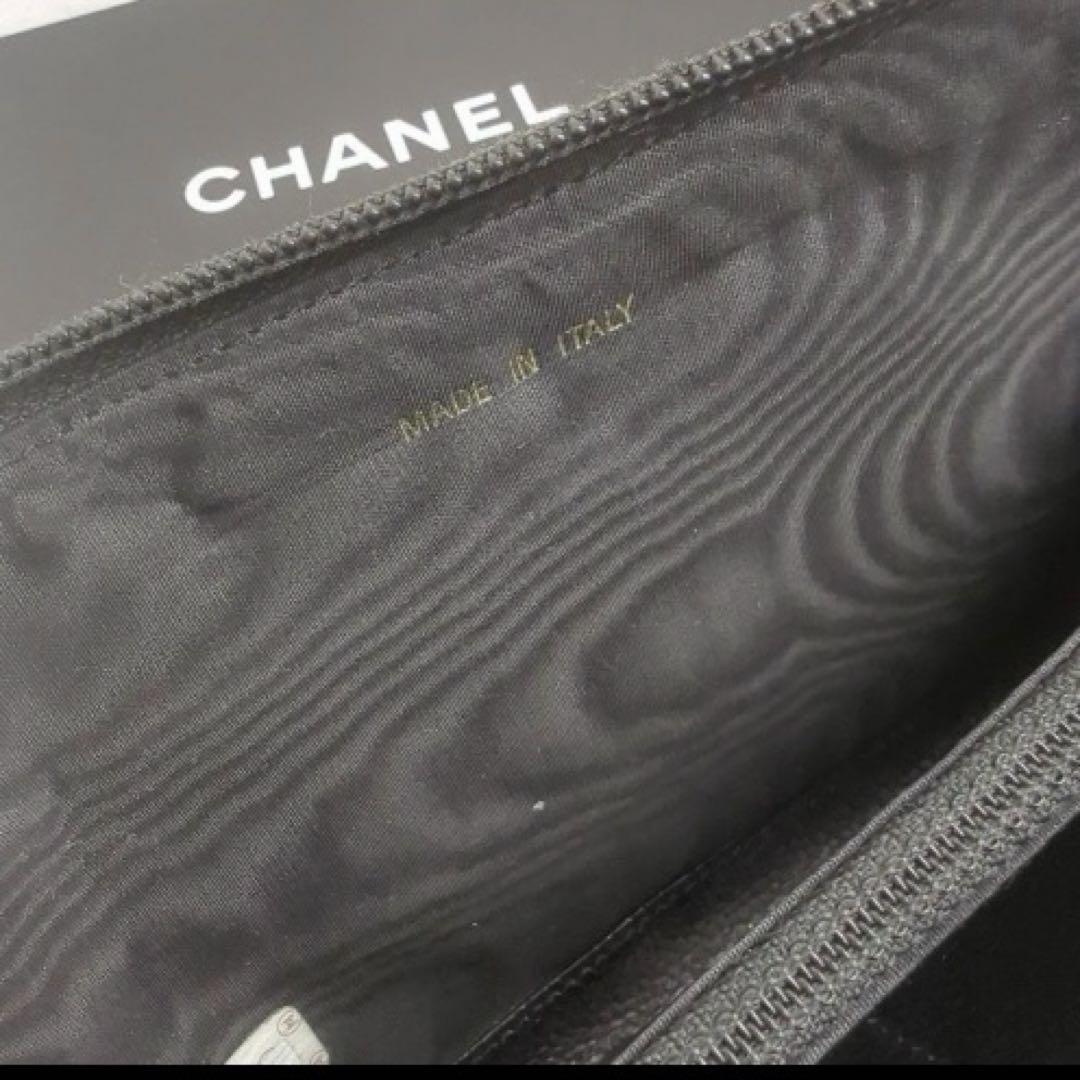 CHANEL キャビアスキン ココマーク レザー 長財布 ラウンド ジップ