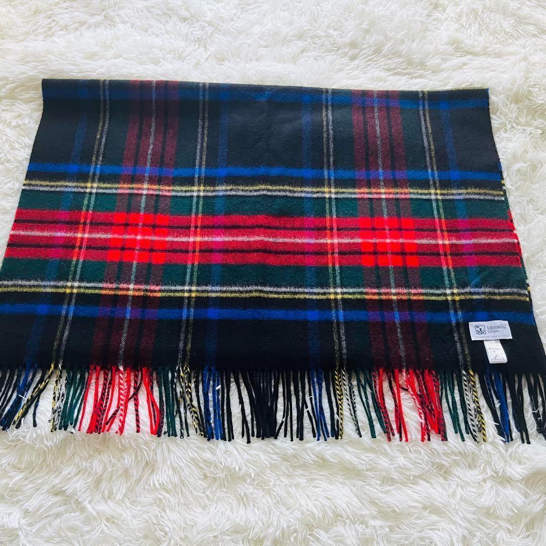 ★美品☆ジョンストンズJohnstons カシミヤ100％ 大判 ストール