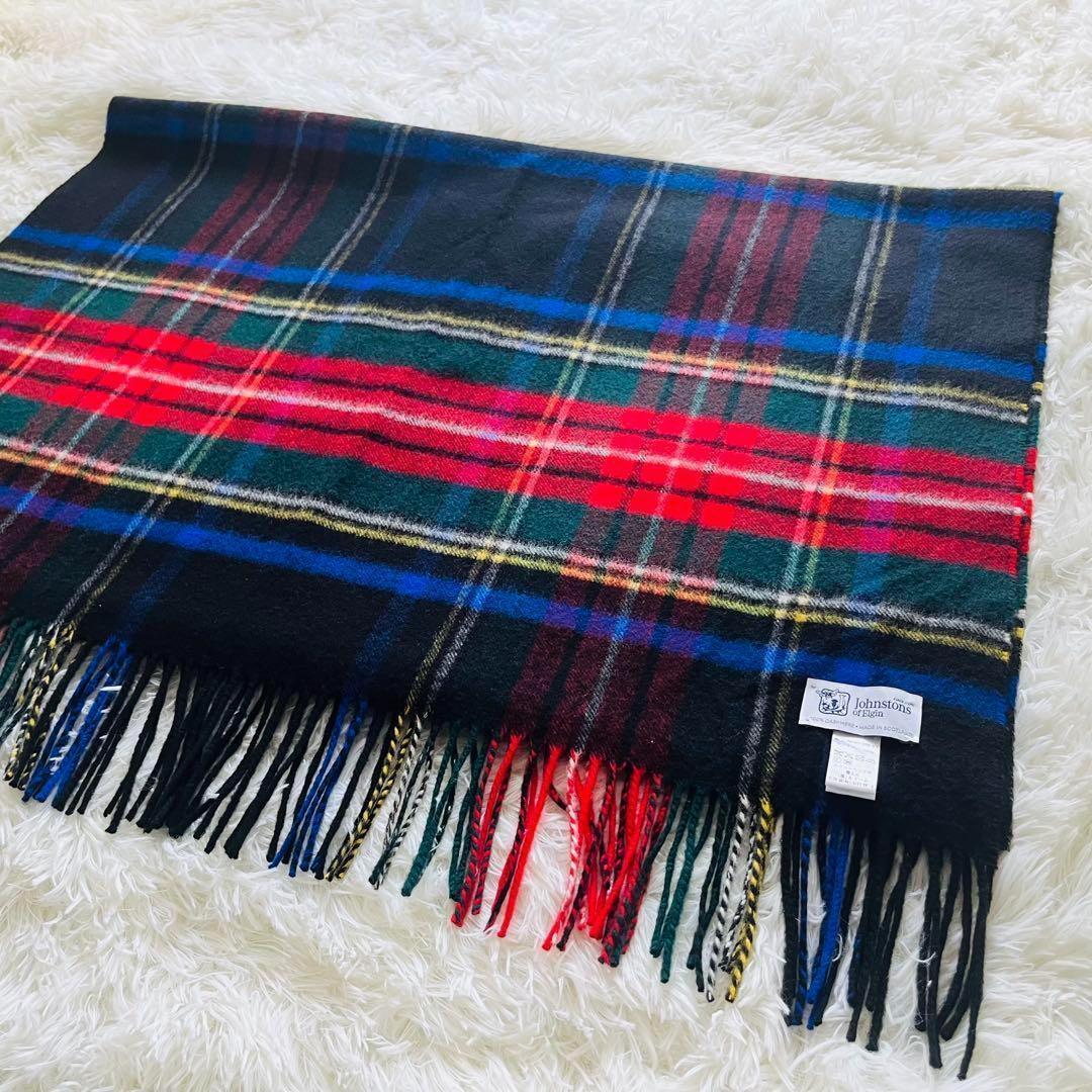 ★美品☆ジョンストンズJohnstons カシミヤ100％ 大判 ストール