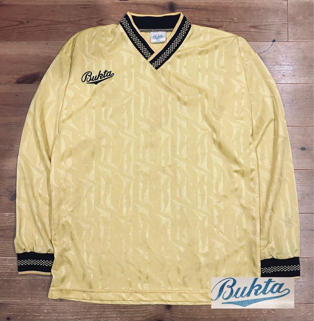 ユニフォーム 古着 90s Bukta バクタ UK製 黄色 Vネック 40