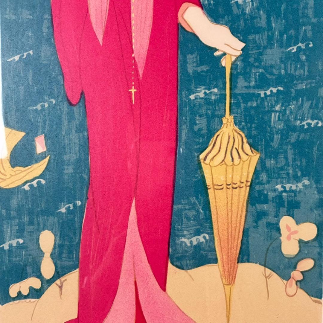 美品 竹久夢二「平戸懐古」シルクスクリーン 額縁入り 美人画 大正ロマン 詩人