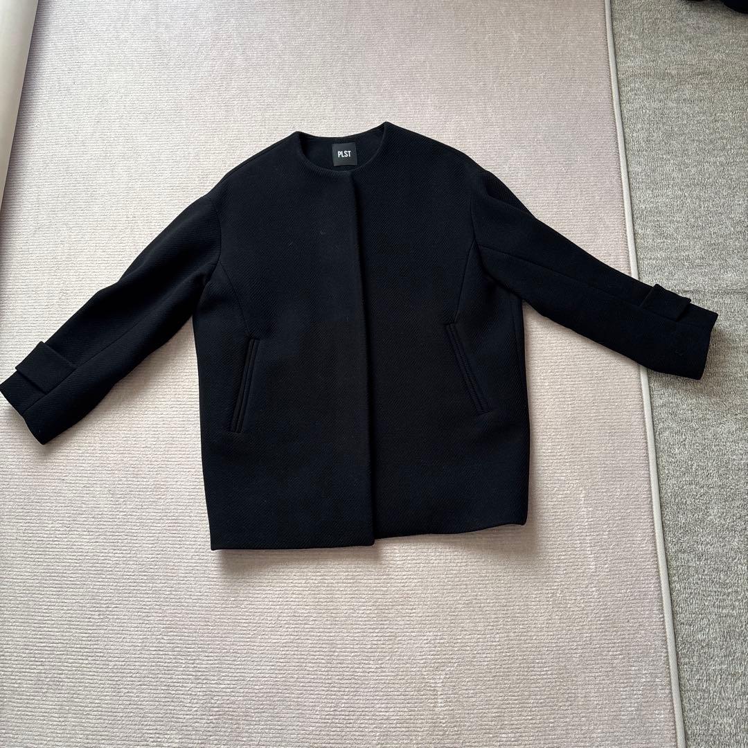 ★新品PLST マンテコノーカラーハーフコート