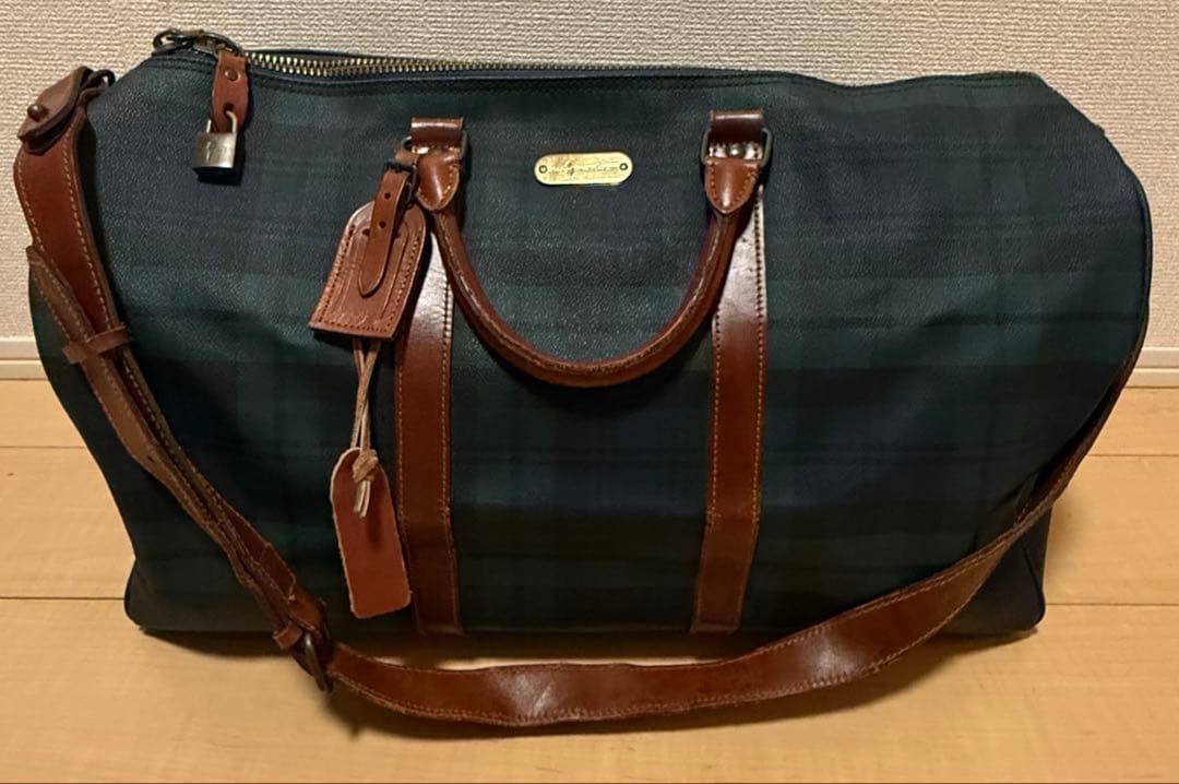 POLO RALPH LAUREN ボストンバック　チェック柄　大容量