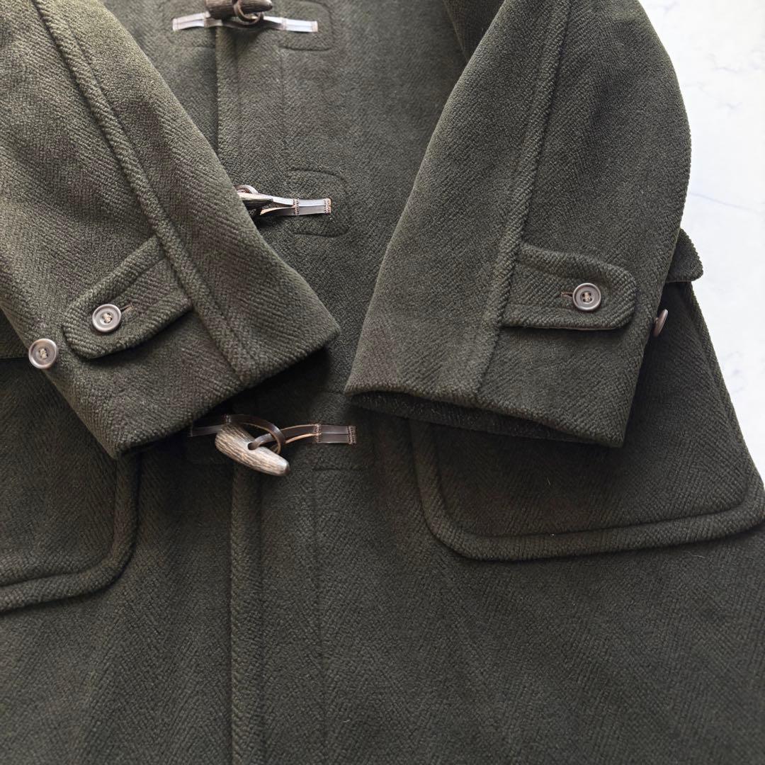 インバーティア ダッフルコート ヘリンボーン ムーアブルック オリーブ L