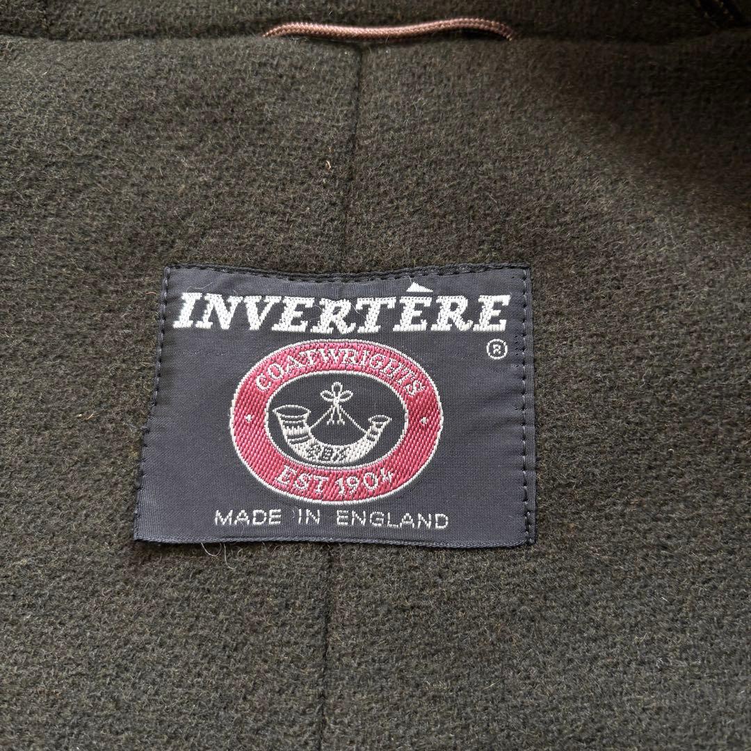インバーティア ダッフルコート ヘリンボーン ムーアブルック オリーブ L