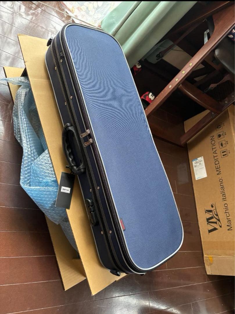 PM900新品軽量 ハイクォリティバイオリンケース　赤、紺選択可