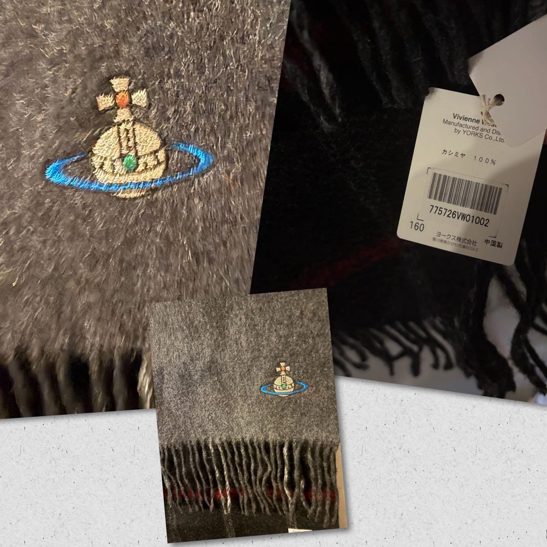 未使用タグ付き★ Vivian Westwood カシミア マフラー　★