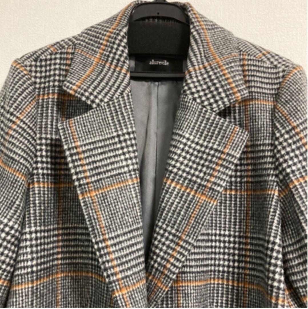 アルアバイル☆allureville☆グレンチェックテーラードコート