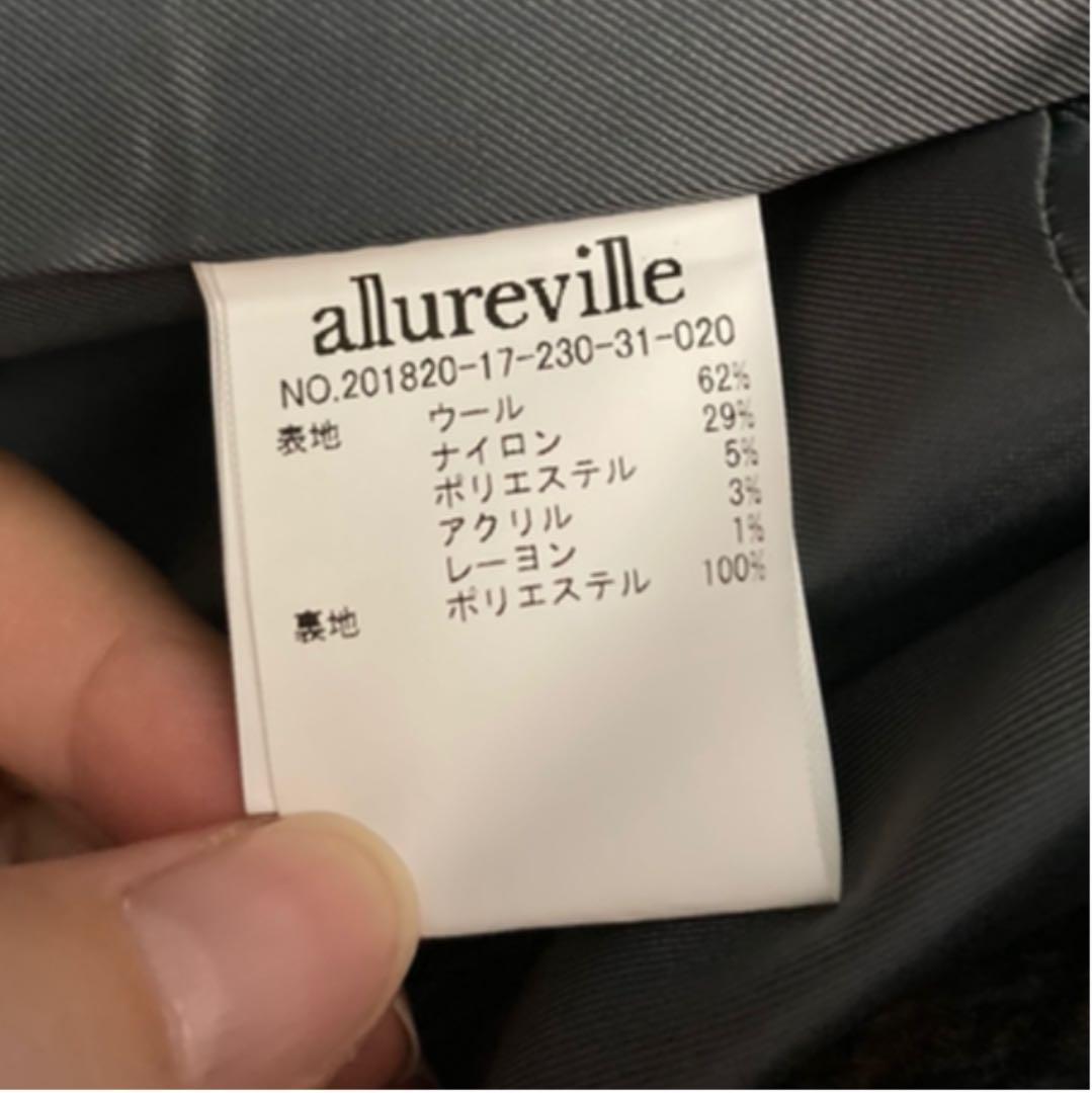 アルアバイル☆allureville☆グレンチェックテーラードコート