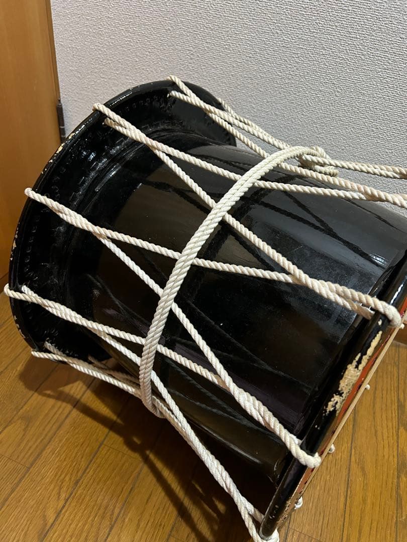 盛岡さんさ太鼓（約直径48.5cm）たすき/ばち/ケース付き