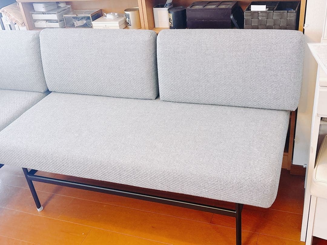 【une】unico ドリ（Doli）グレー 2人掛けソファ